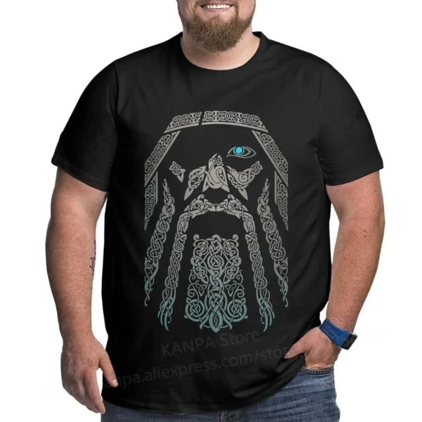 Kanpa 100% Cotton Graphic T Shirts for Big Tall Man Oversized T-shirt Plus Size Top Tee Men's Loose Large Top Clothing 6xl 5xl