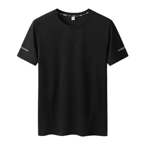 Plus Size T-shirt for Men 7XL/6XL Summer Quick Dry Sport T-shirt 110-175kg Big Size Round Neck Short Sleeve Oversized Gym Tees - Image 2