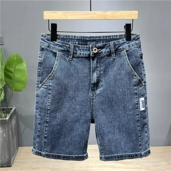 Summer Thin New Men Business Denim Shorts Fashion Casual Stretch Slim Jeans Short bermuda masculina men clothing ropa hombre - Image 2