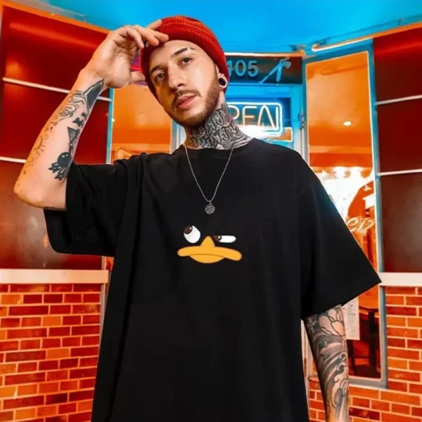 Summer New Casual Loose T-shirt Short Sleeved Men's Fashion Loose Printing Large 8XL Hip Hop Couple Wear Half Sleeve Cotton Top - Image 4