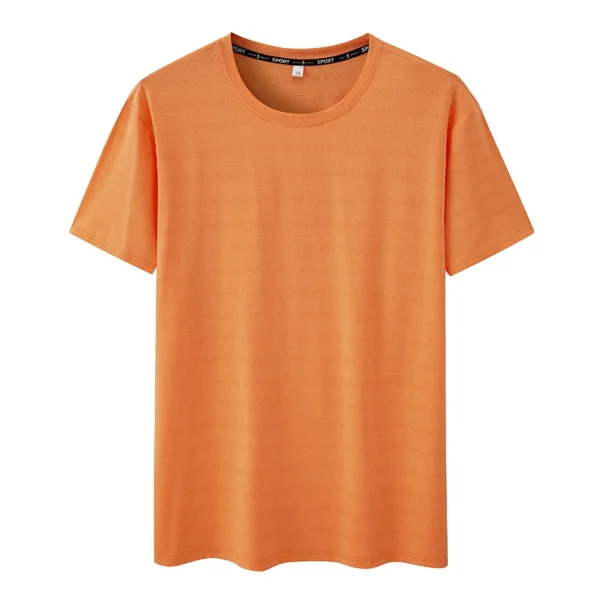 Plus Size T-shirt for Men 7XL/6XL Summer Quick Dry Sport T-shirt 110-175kg Big Size Round Neck Short Sleeve Oversized Gym Tees - Image 4