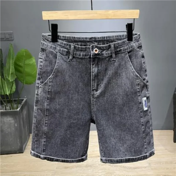 Summer Thin New Men Business Denim Shorts Fashion Casual Stretch Slim Jeans Short bermuda masculina men clothing ropa hombre - Image 4