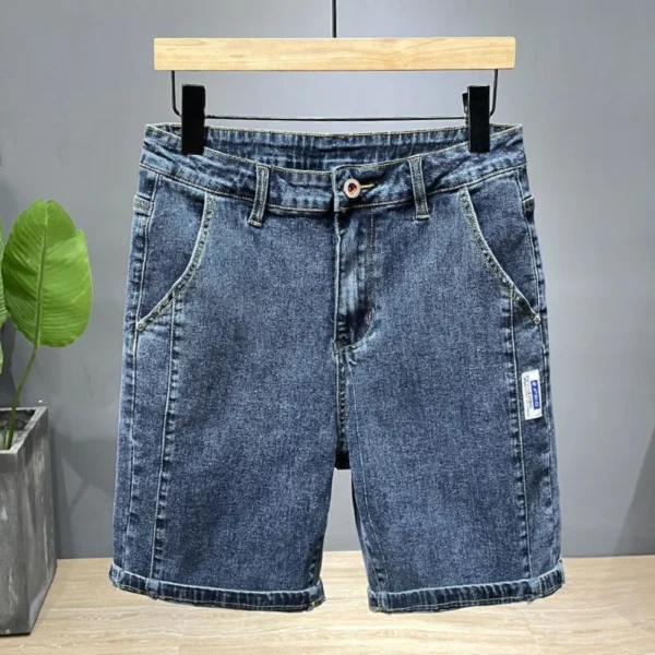 Summer Thin New Men Business Denim Shorts Fashion Casual Stretch Slim Jeans Short bermuda masculina men clothing ropa hombre - Image 6