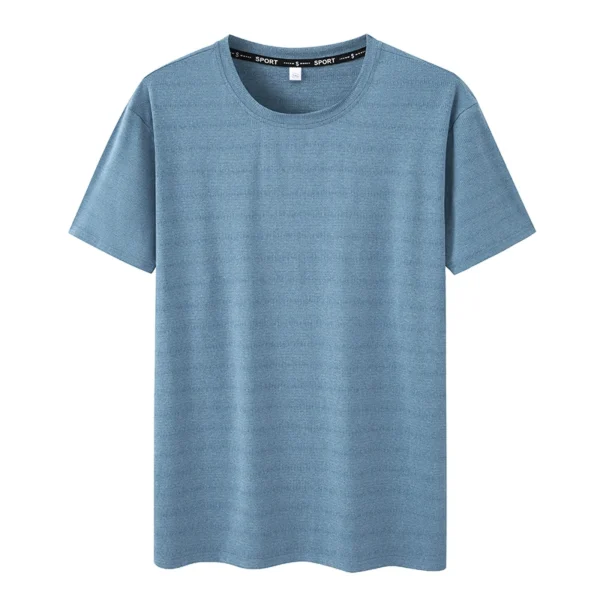 Plus Size T-shirt for Men 7XL/6XL Summer Quick Dry Sport T-shirt 110-175kg Big Size Round Neck Short Sleeve Oversized Gym Tees - Image 3