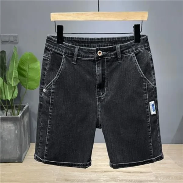 Summer Thin New Men Business Denim Shorts Fashion Casual Stretch Slim Jeans Short bermuda masculina men clothing ropa hombre - Image 3